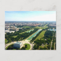 Vista aérea del National Mall y Mon de Washington