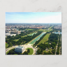 Vista aérea del National Mall y Mon de Washington