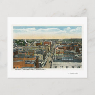 Postal Vista aérea del norte de la calle principal