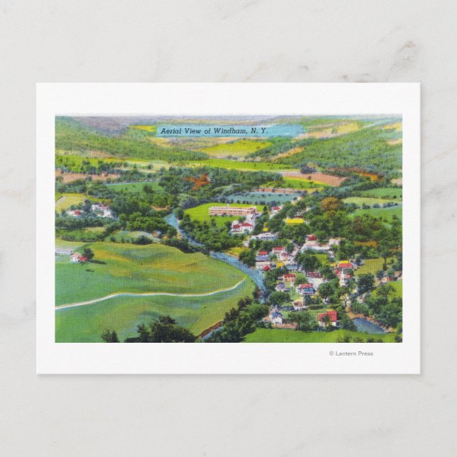 Postal Vista aérea del pueblo (Anverso)