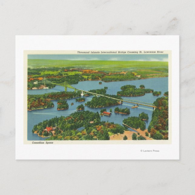 Postal Vista aérea del puente internacional (Anverso)