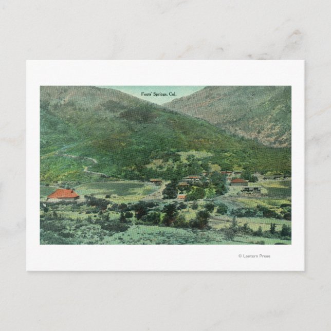 Postal Vista aérea del Valle de Sacramento (Anverso)