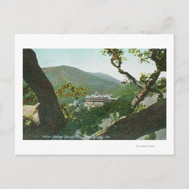 Postal Vista aérea del Witter Medical Springs Hotel (Anverso)