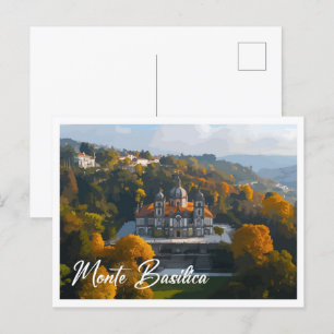 Postal Vista aérea Monte Basilica Firenze Italia Viaje