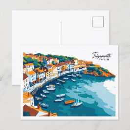 Postal Vista aérea Teignmouth Inglaterra Viajes