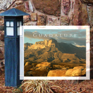 Postal Vista al atardecer de El Capitan, Guadalupe