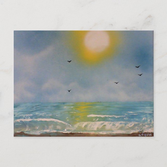 Postal Vista al mar (Anverso)