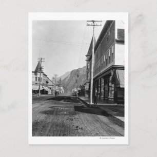 Postal Vista al norte de Broadway Street, Skagway