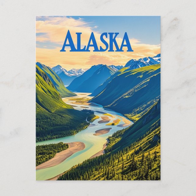 Postal vista alaska (Anverso)