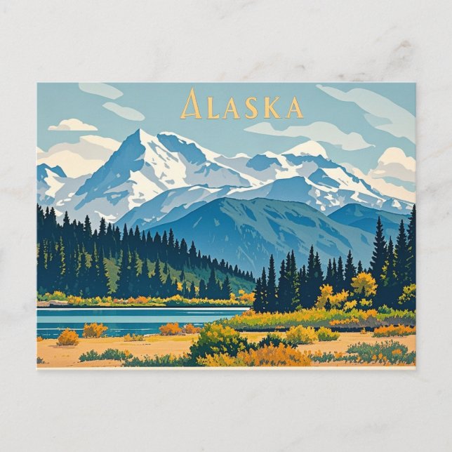 Postal vista alaska (Anverso)