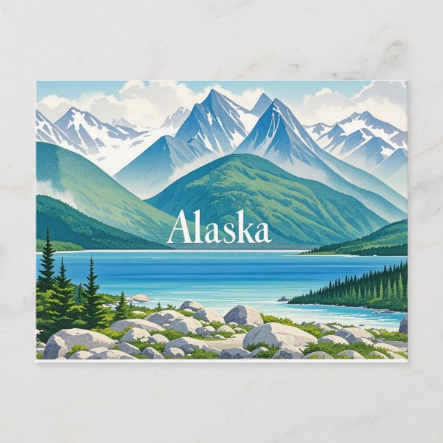 Postal vista alaska (Anverso)