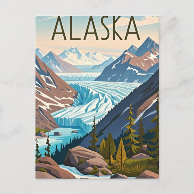 Postal vista alaska (Anverso)