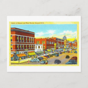 Postal Vista antigua de Concord, New Hampshire,