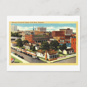 Postal Vista antigua de Little Rock, Arkansas,