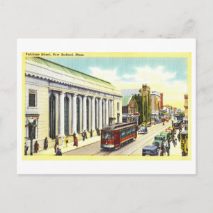 Postal Vista antigua de New Bedford, Massachusetts,