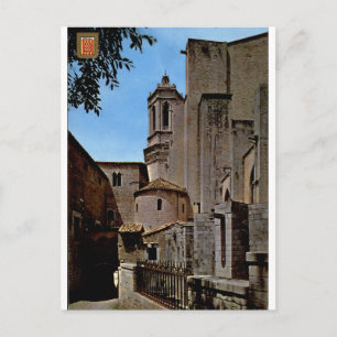 Postal Vista antigua del presbiterio de la Catedral de Gi