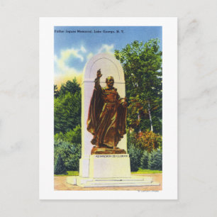 Postal Vista conmemorativa del padre Jogues