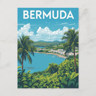 Postal Vista costera de Bermudas