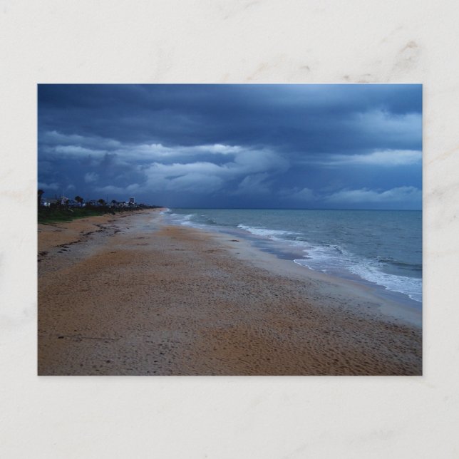 Postal Vista costera de Flagler Beach (Anverso)