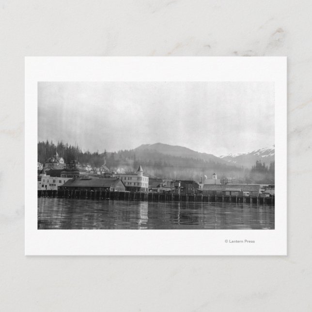 Postal Vista costera de Ketchikan, Alaska (Anverso)