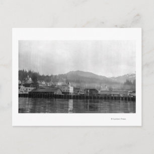 Postal Vista costera de Ketchikan, Alaska