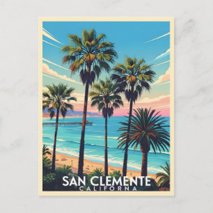 Postal Vista costera de San Clemente California