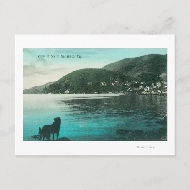 Postal Vista costera de South SausalitoSausalito, CA (Anverso)