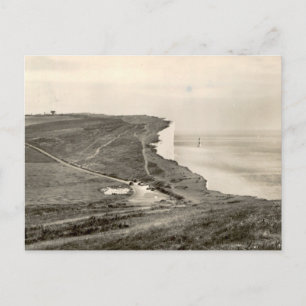 Postal Vista costera vintage de Beachy Head Eastbourne