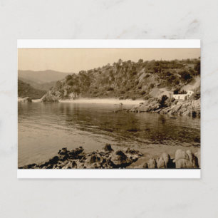 Postal Vista costera vintage de Canyelles Lloret de Mar