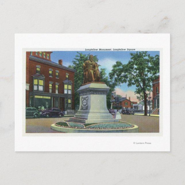 Postal Vista cuadrada longfellow de Longfellow (Anverso)