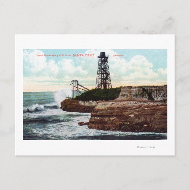 Postal Vista de accionamiento acantilado del motor ondula (Anverso)