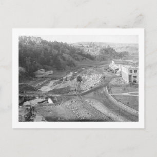 Postal Vista de aguas termales, fotografía SD