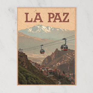 Postal Vista de altitud de La Paz