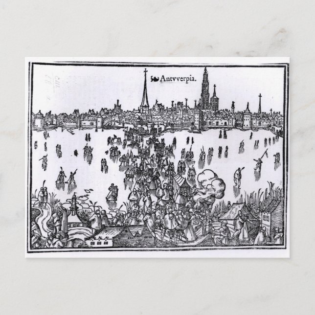 Postal Vista de Amberes (Anverso)
