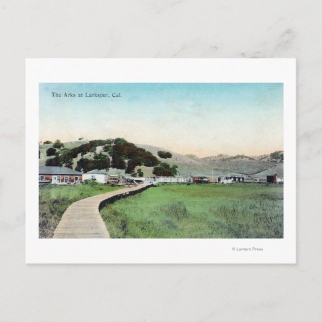 Postal Vista de ArksLarkspur, CA (Anverso)