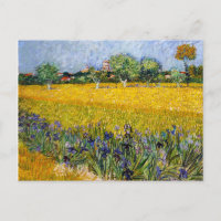 Vista de Arles con pintura de Vincent van Gogh irl