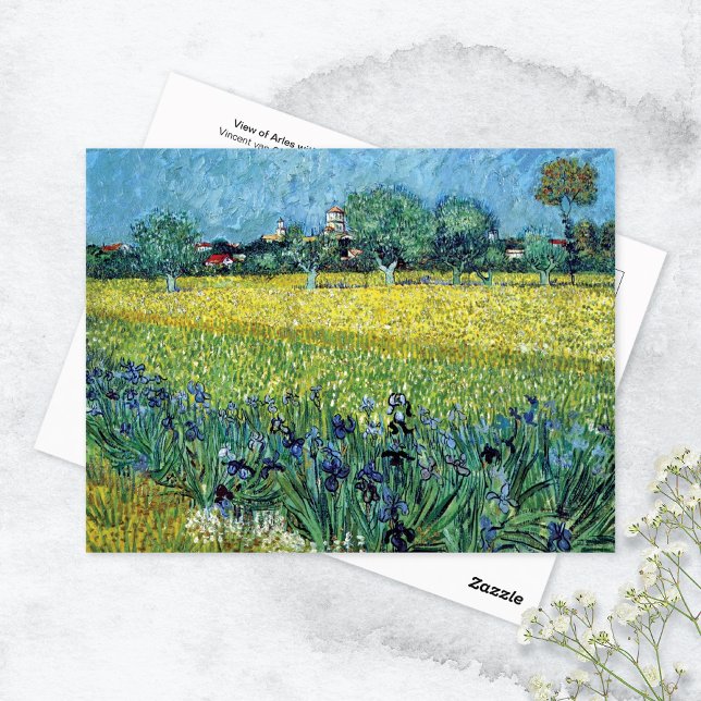 Postal Vista de Arles Irises Vincent van Gogh (Subido por el creador)