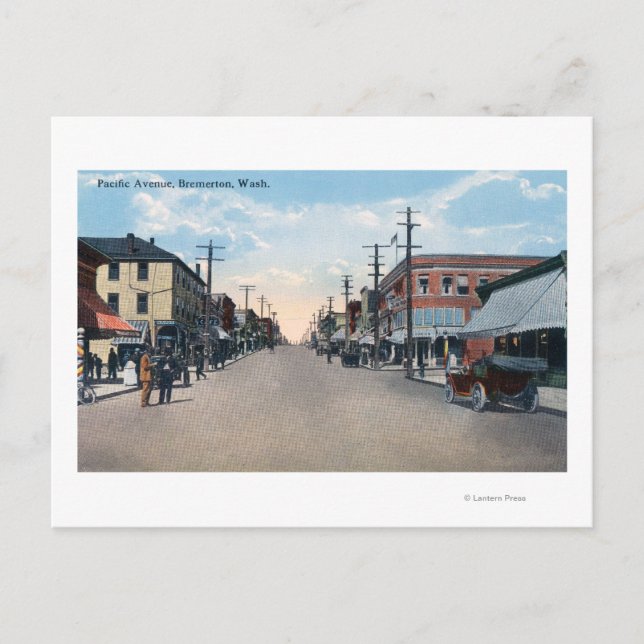 Postal Vista de avenidas del Pacífico (Anverso)