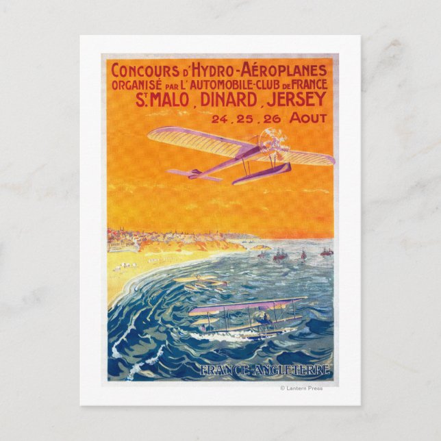 Postal Vista de aviones flotantes en Poster de aire y agu (Anverso)