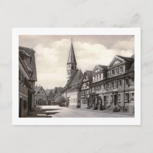 Postal Vista de Bad Windsheim, Baviera, Alemania Vintage