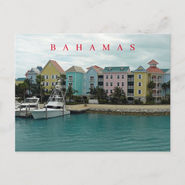 Postal vista de Bahamas Marina Village (Anverso)