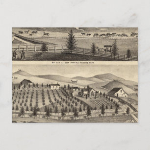 Postal Vista de bahía y residencia del Rosa JR