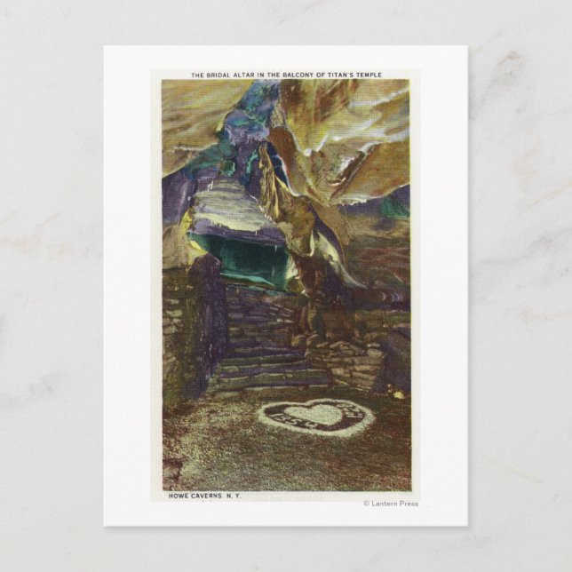 Postal Vista de balcón del templo de Titán de la novia (Anverso)