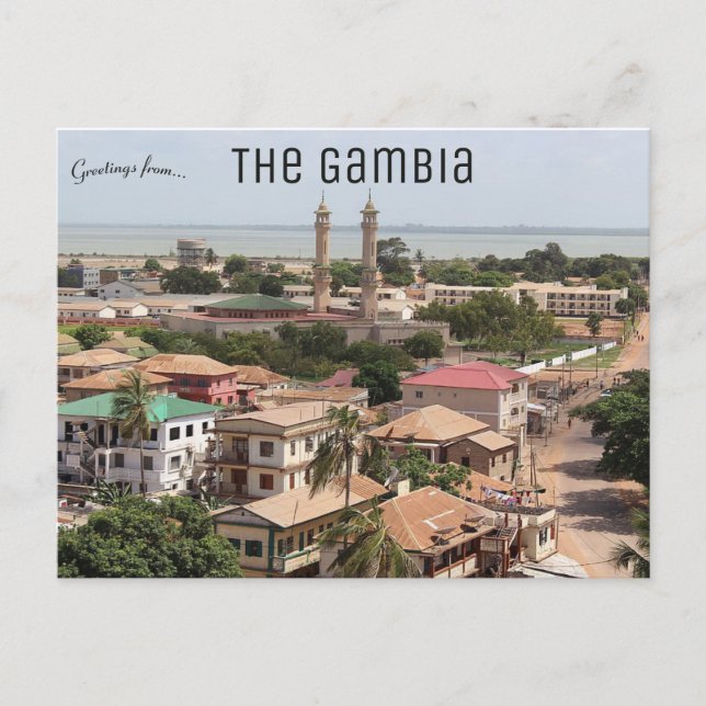 Postal Vista de Banjul Gambia (Anverso)