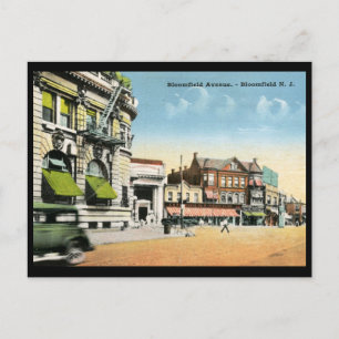 Postal Vista de Bloomfield, New Jersey Vintage