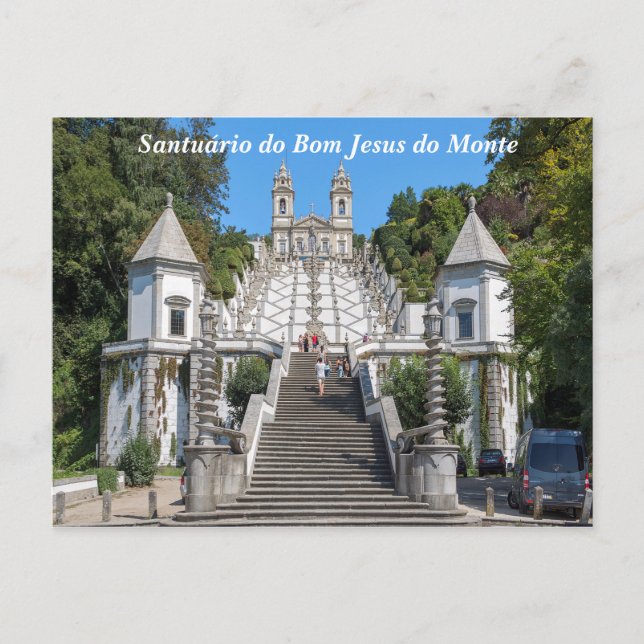 Postal Vista de Bom Jesus do Monte. (Anverso)