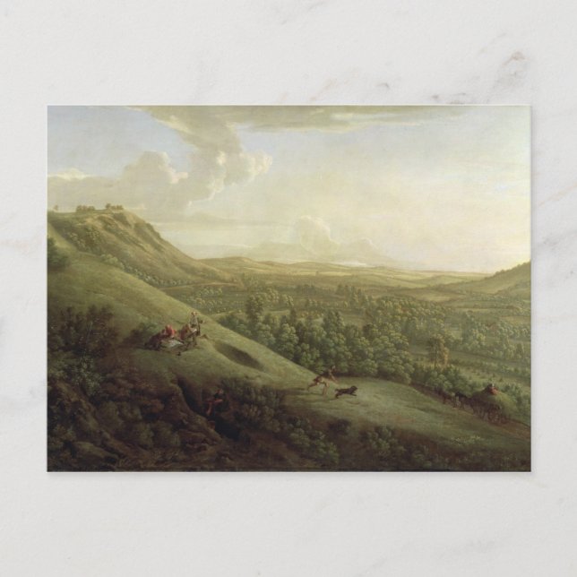 Postal Vista de Boxhill, Surrey, con Dorking in the Dis (Anverso)