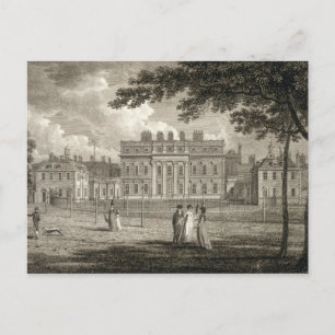 Postal Vista de Buckingham House, grabada por W. Knight,