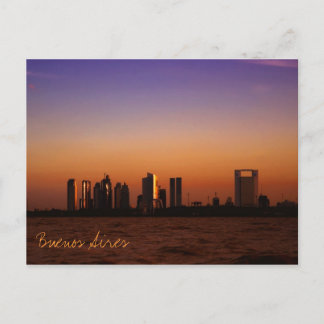 Postal Vista de Buenos Aires al atardecer