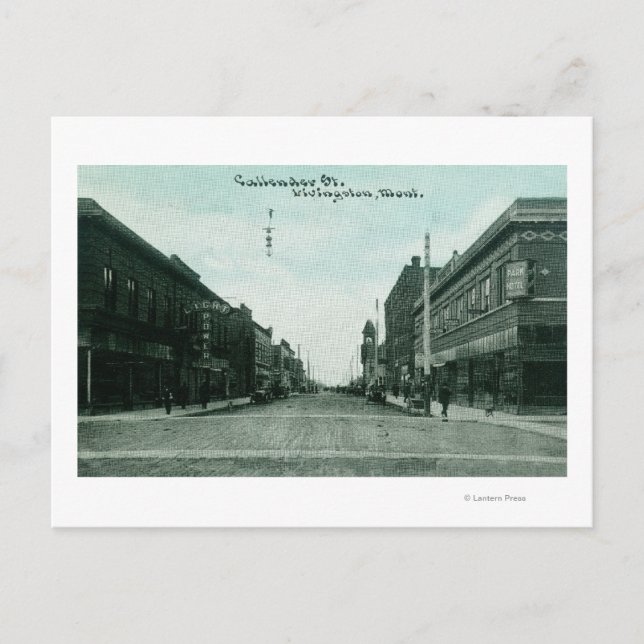 Postal Vista de Callender StreetLivingston, MT (Anverso)